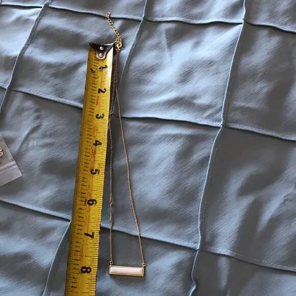 Bar Silver Necklace - Picture 3 of 3